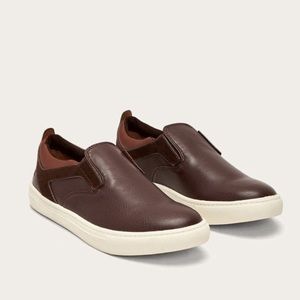 Frye Mark Gore Leather Slip On Sneakers Dark Brown, New, Size 3
